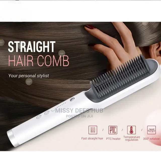 2 in 1 Hair Straightening Brush