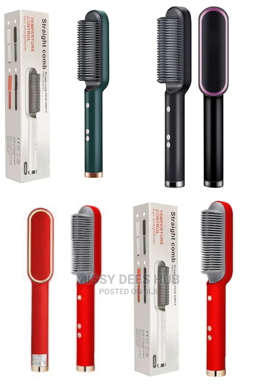 2 in 1 Hair Straightening Brush