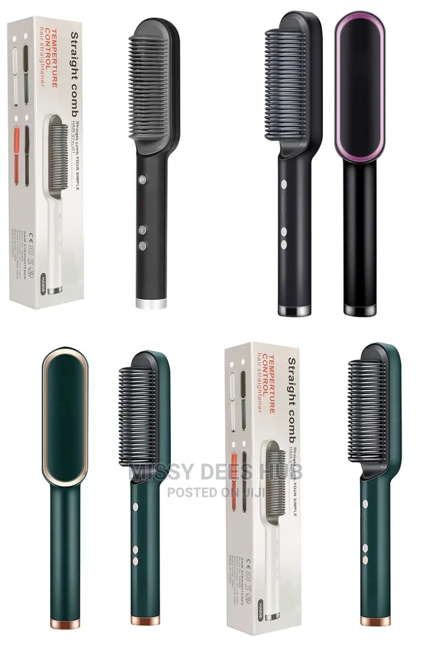 2 in 1 Hair Straightening Brush