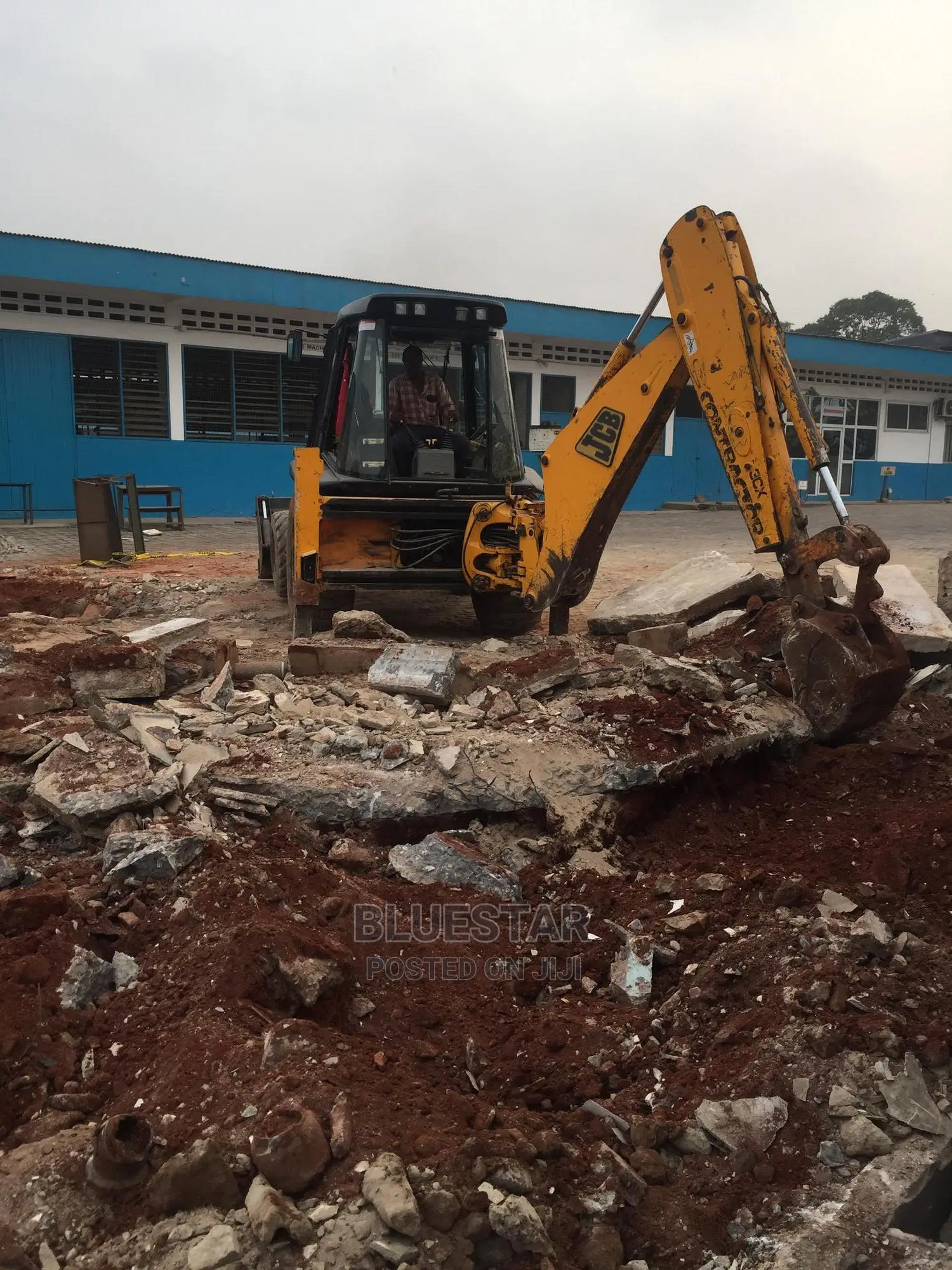 Backhoe for Hiring in Accra Metropolitan Rental Services, Bluestar