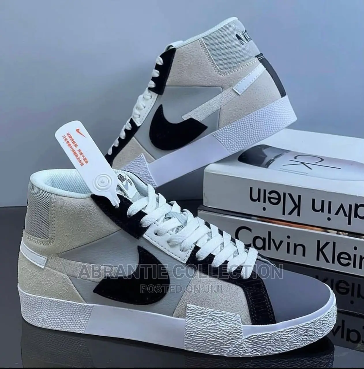 Nike SB Blazer Mid PRAM Mosaic Black Grey