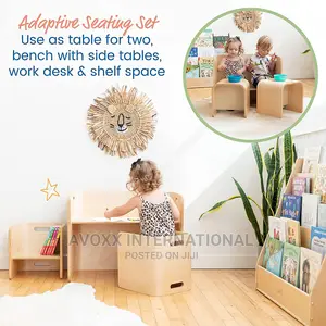 Bentwood Multipurpose Kids Wooden Table And Chair Set