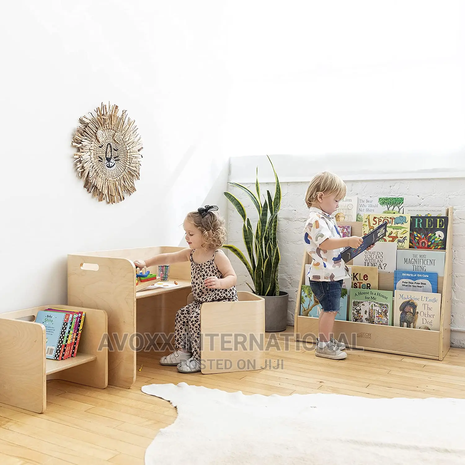 Bentwood Multipurpose Kids Wooden Table And Chair Set