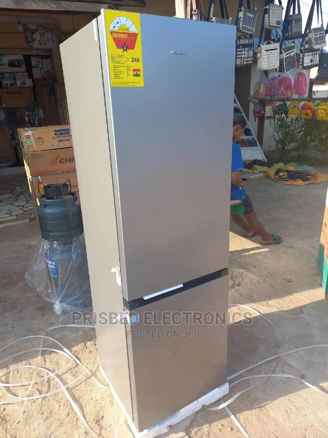 Hisense Double Door Fridge 264 Litres Bottom Freezer