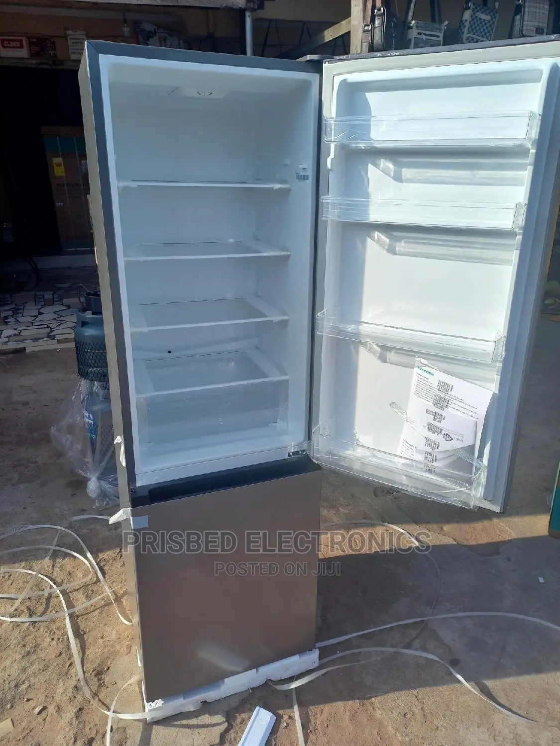 Hisense Double Door Fridge 264 Litres Bottom Freezer