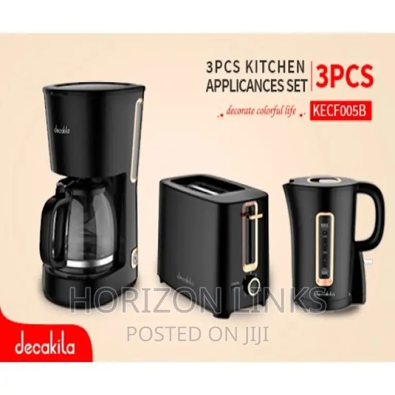 Set Cafetera Jarra Electrica Tostadora Decakila Kecf005b