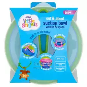 Little Angels Suction Bowl With Lid and Spoon