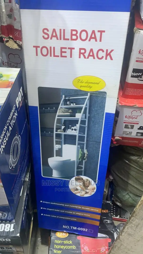 Toilet Rack / Metallic Bathroom Organizer