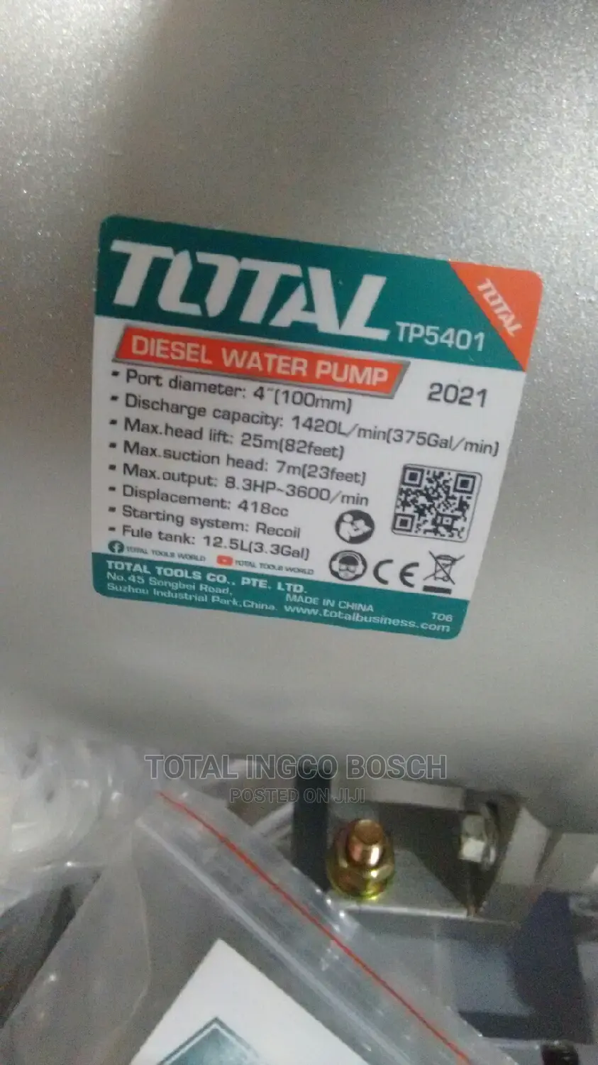 4inches Desiel Pumping Machine Water Pump (100mm) With 5yards Inlet