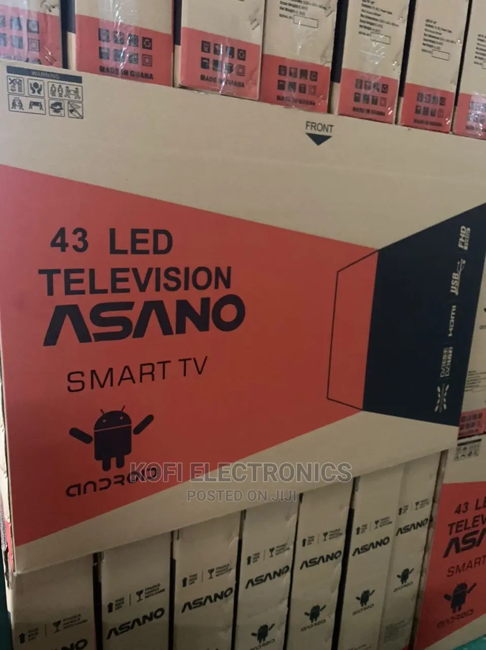 In Stock Asano 43” Smart Digital Satellite HD TV