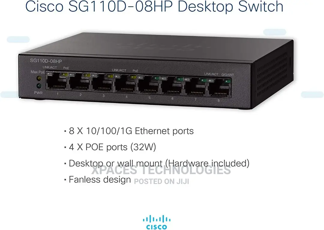 Cisco SG110D-08HP 8-Port Gigabit Poe Switch