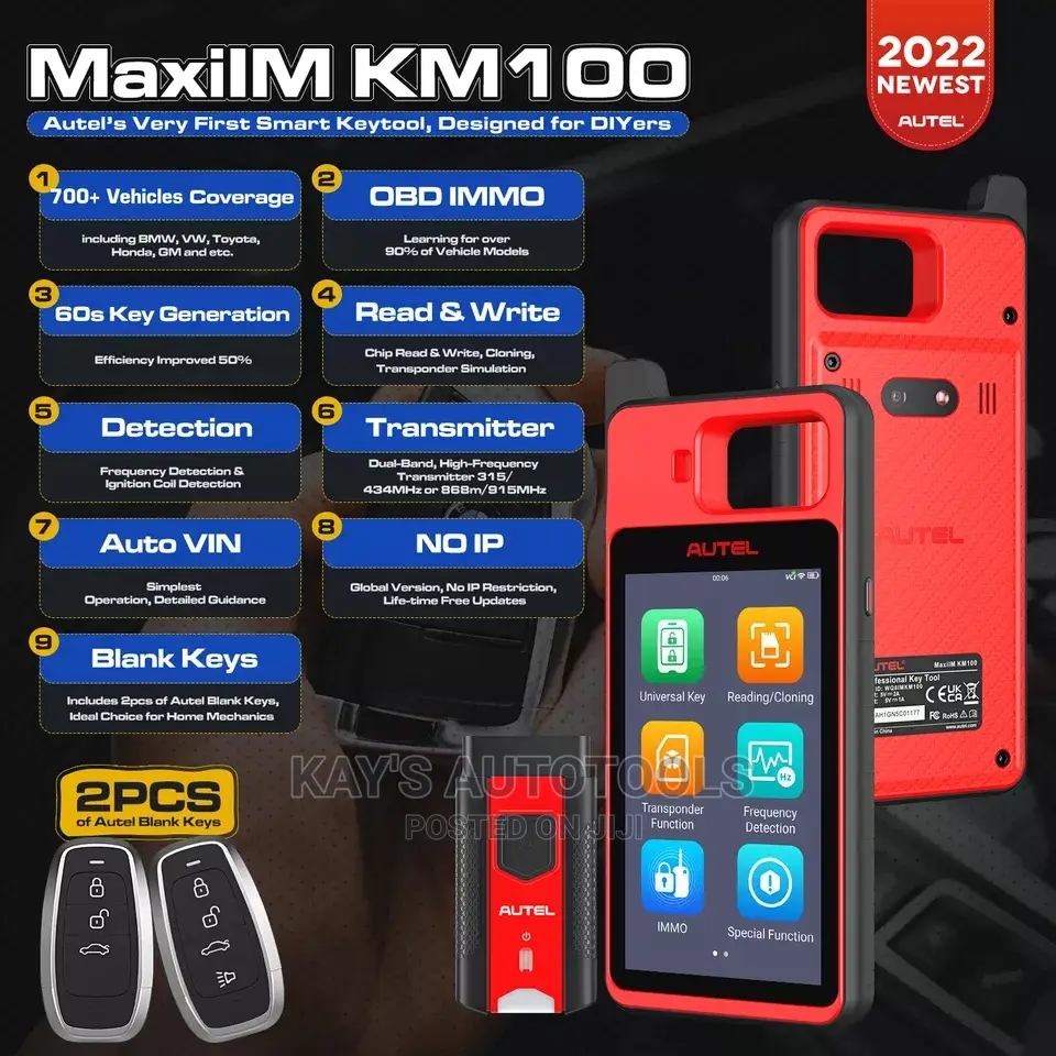 Autel Maxiim Km100 Key Programmer , Key N Chip Generator
