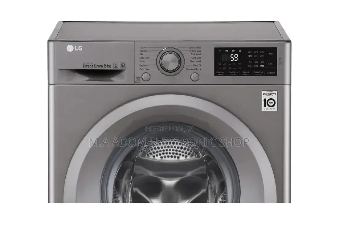 Front Load (Wash Only) Washing Machine 8kg, Silver