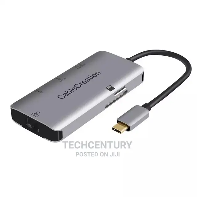 Cablecreation 6-in-1 Type C Hub for Macbook, Dell, HP.100W