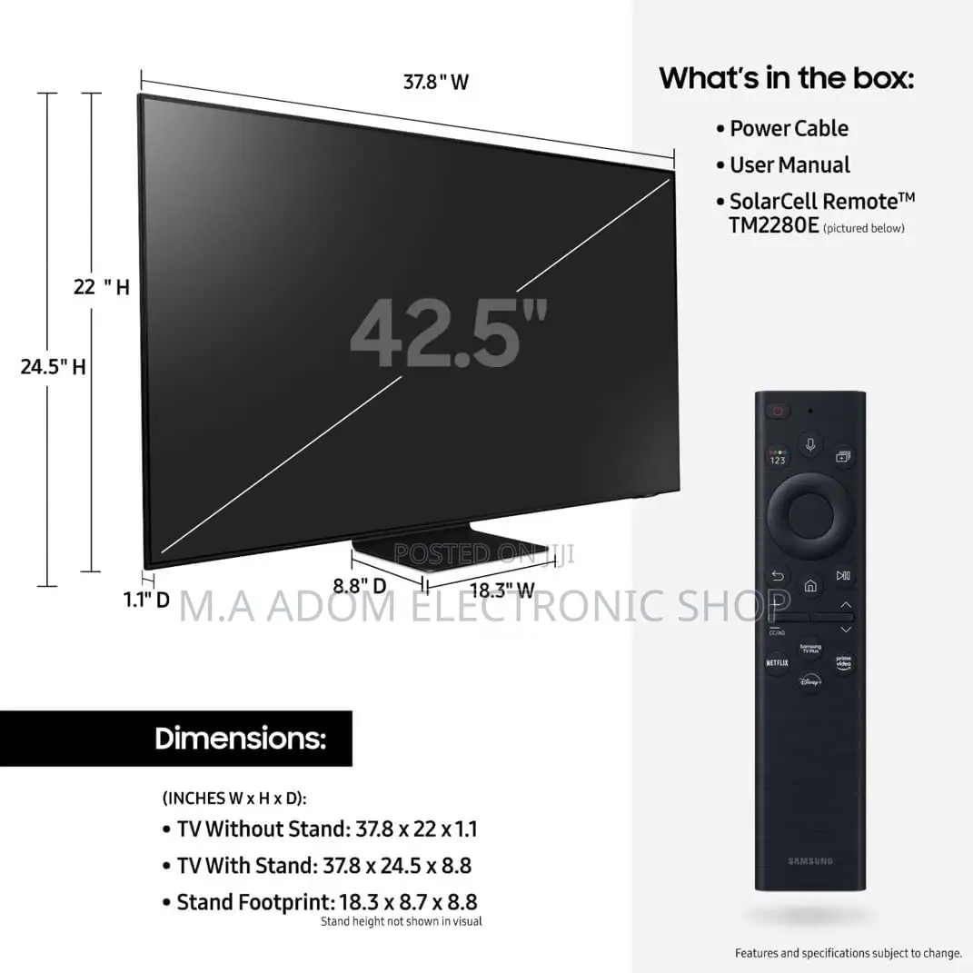 Brand New in Box Samsung 85” Series 8 Crystal UHD Led Tv