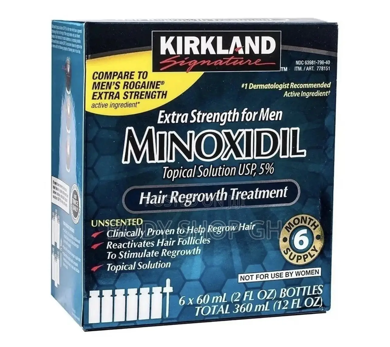 Kirkland Minoxidil 5% Full Set ( Undiluted Original)