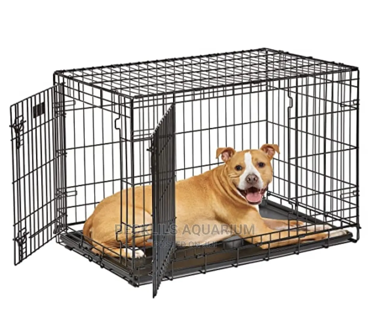 Black Metallic Dog Cages