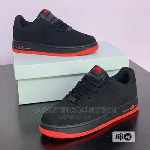 Nike Air Force 1 Suede Black and Red