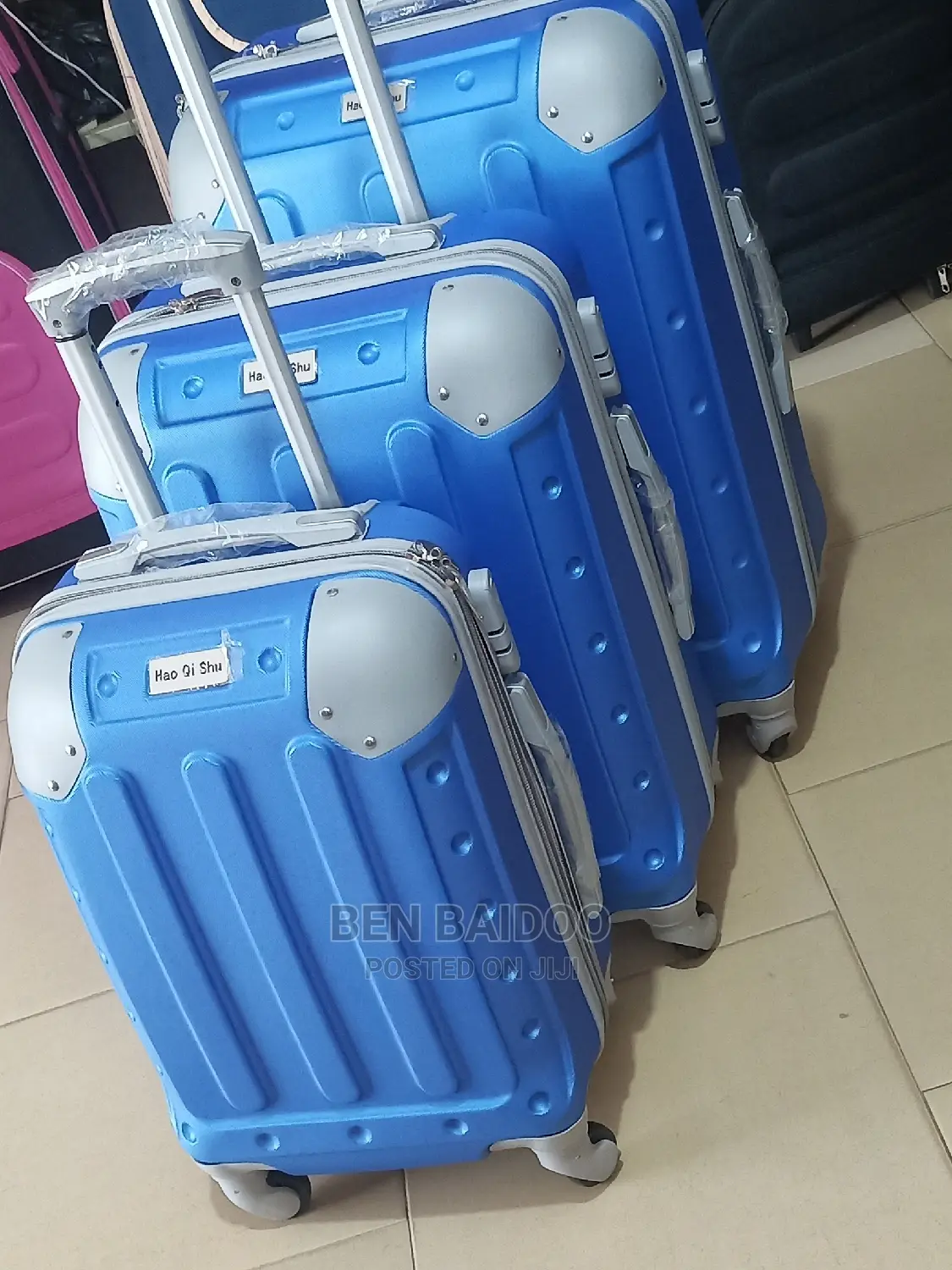 Unisex Plastic Travelling Bags Set 3in1