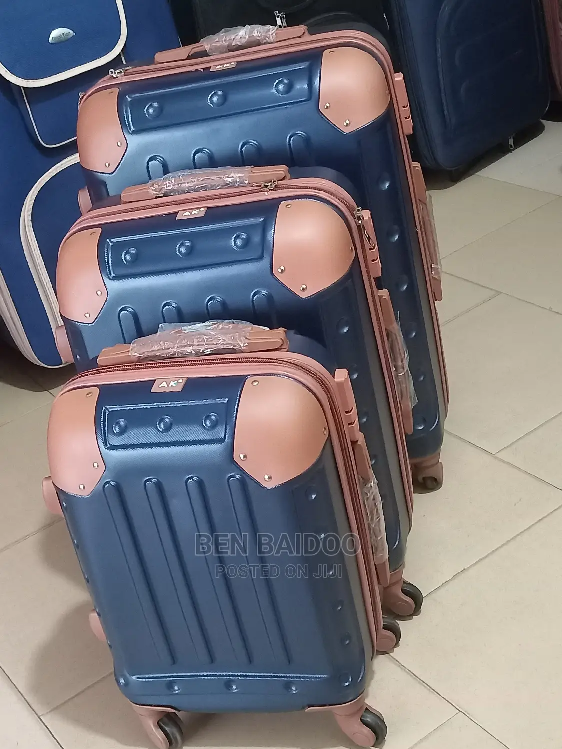 Unisex Plastic Travelling Bags Set 3in1