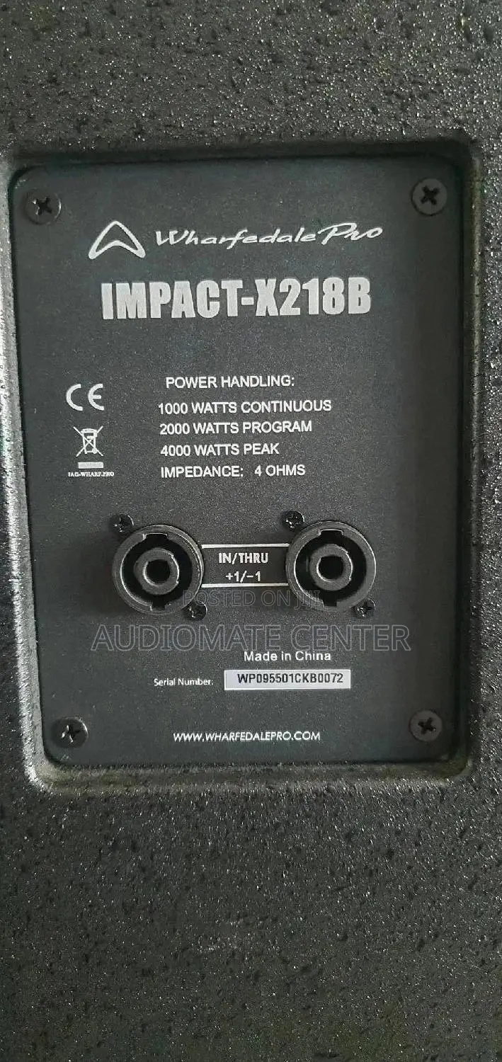Whafadele Impact-X 218b Bass Speaker