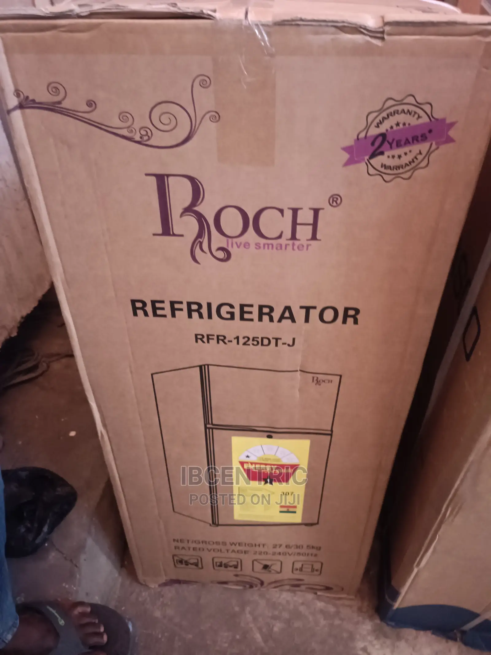 Roch 138L Top Freezer Double Door Refrigerator