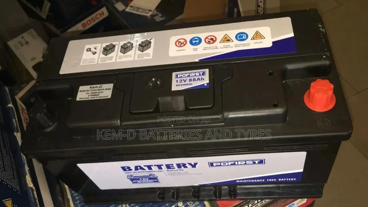 17 Plates Pofirst Battery 12V 88ah - Free Delivery