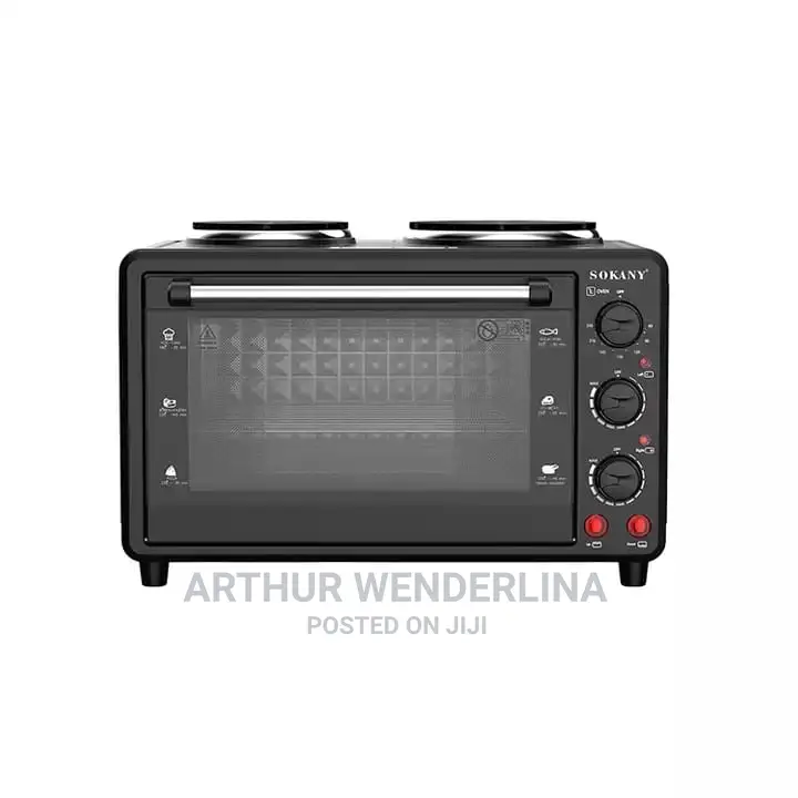 Sokany Oven 3200W ,35L Electric Oven With 2 Hote Plate