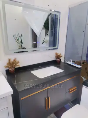Vanity Cabinet Basin With Led Mirror