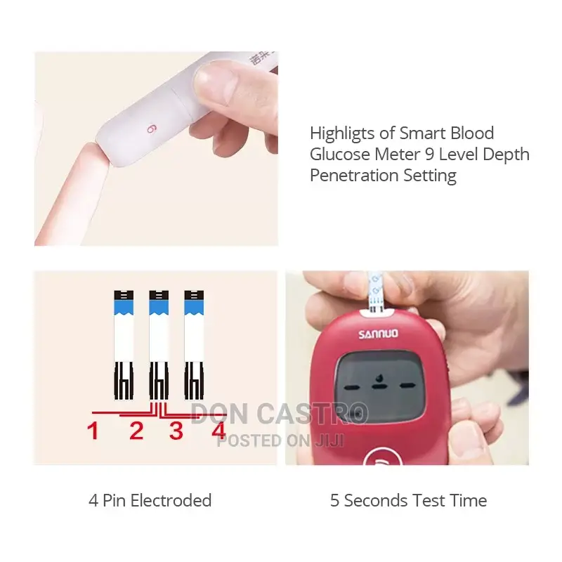 Sinocare Safe Aq Smart Blood Glucose Monitor