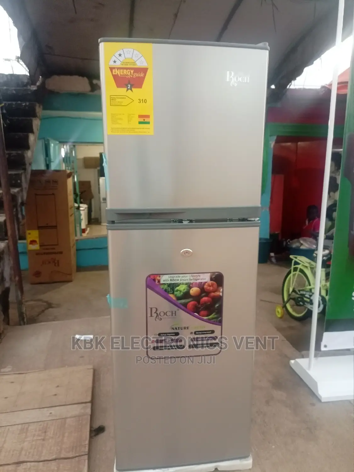 Roch 138ltr(Rfr170 Silver) Double Door Refrigerator