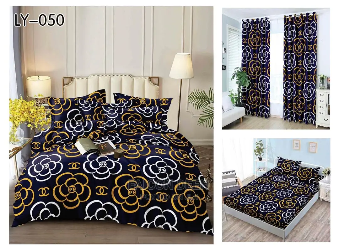 Duvet Cover Sets + Curtains(8pcs in 1)Also in Diff Colors