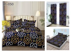 Duvet Cover Sets + Curtains(8pcs in 1)Also in Diff Colors