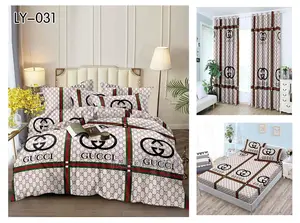 Quality Duvet Cover + Curtains(8pcs in 1)Also in Diff Colors