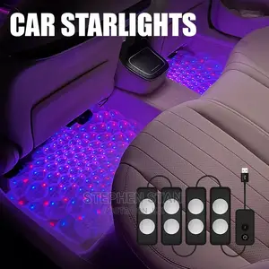 LED Car Interior Ambient Foot Light With USB Wireless