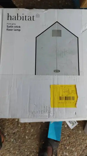 Argos Home Satin Stick Floor Lamp - Flint Grey