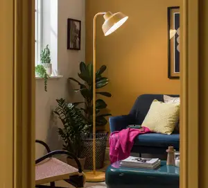 Habitat Benson Floor Lamp - Mustard