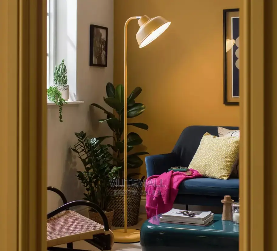 Habitat Benson Floor Lamp - Mustard