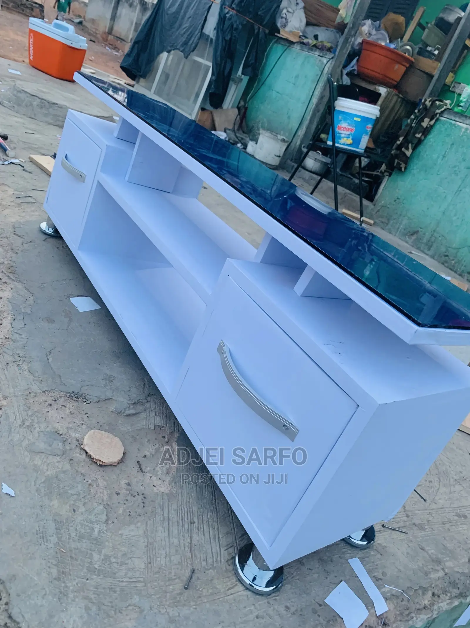 Original Tv Stand on Top With Quality Glass