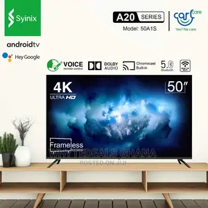 Syinix 50 Inch Uhd 4K Smart Satellite LED TV