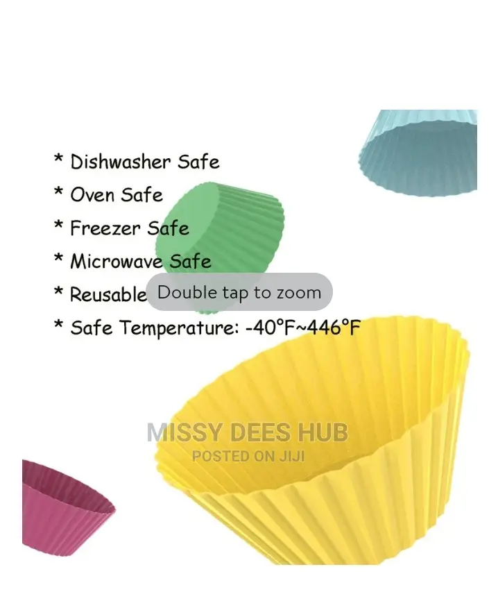 Silicone Cupcake Mold - 6pcs