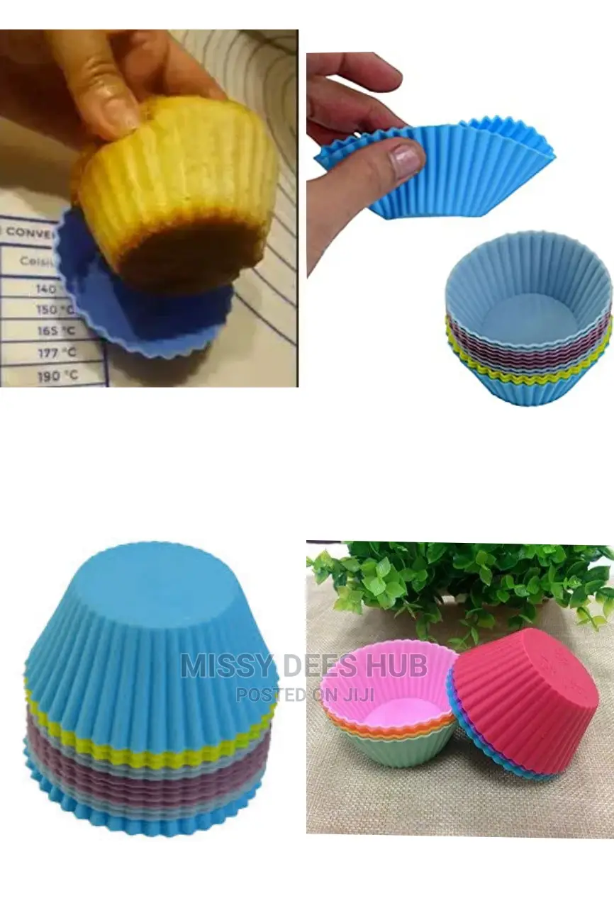 Silicone Cupcake Mold - 6pcs