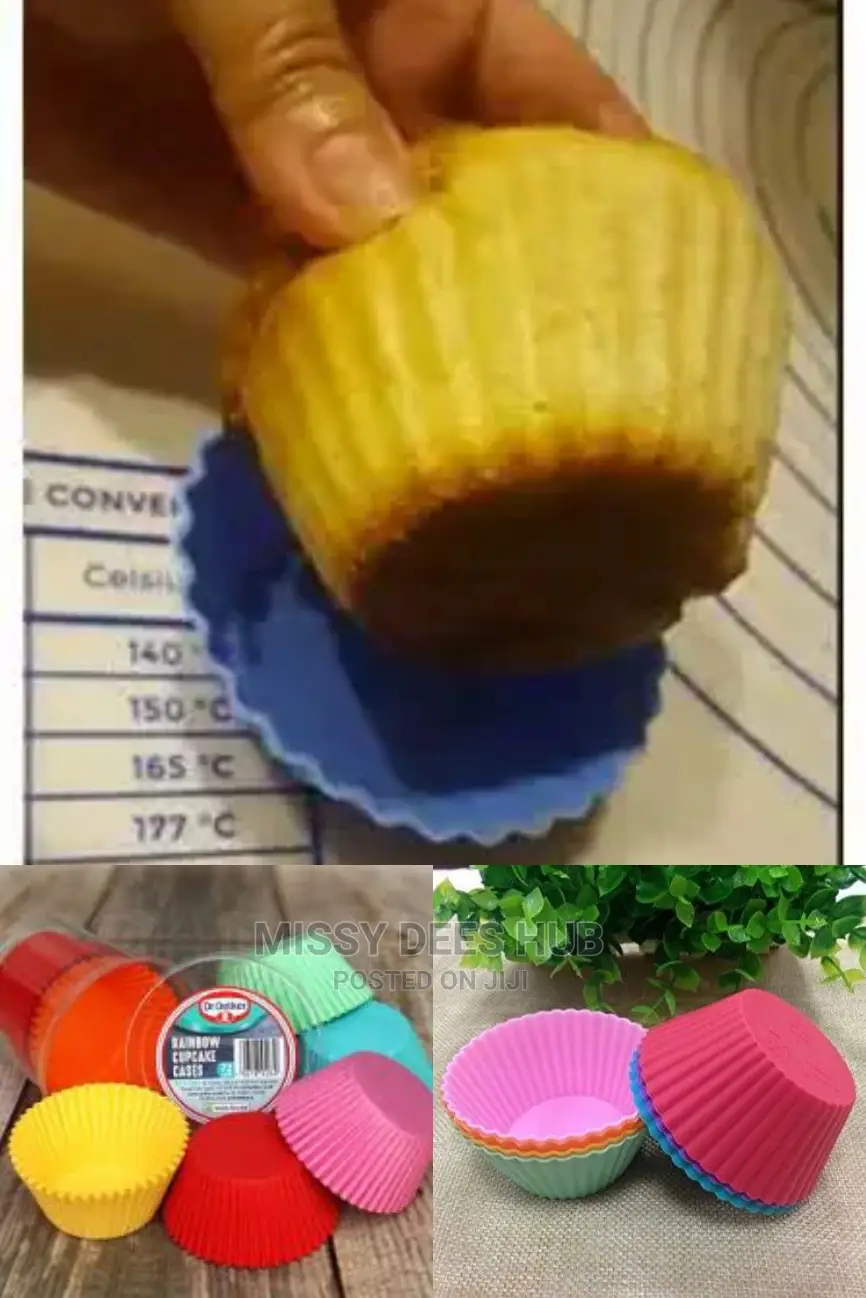 Silicone Cupcake Mold - 6pcs