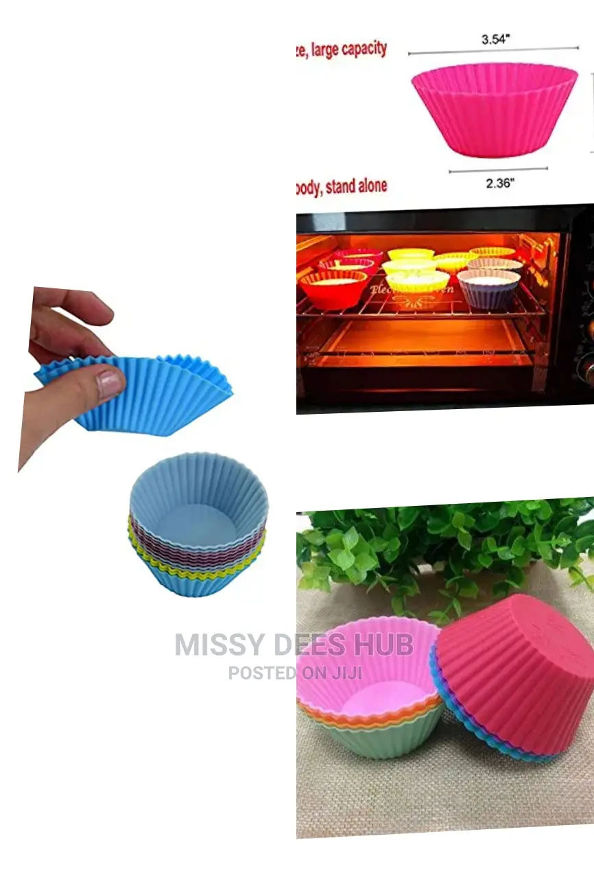 Silicone Cupcake Mold - 6pcs