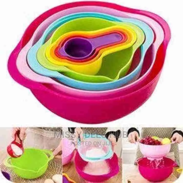 10pcs Multicolor Mixing Bowls Set