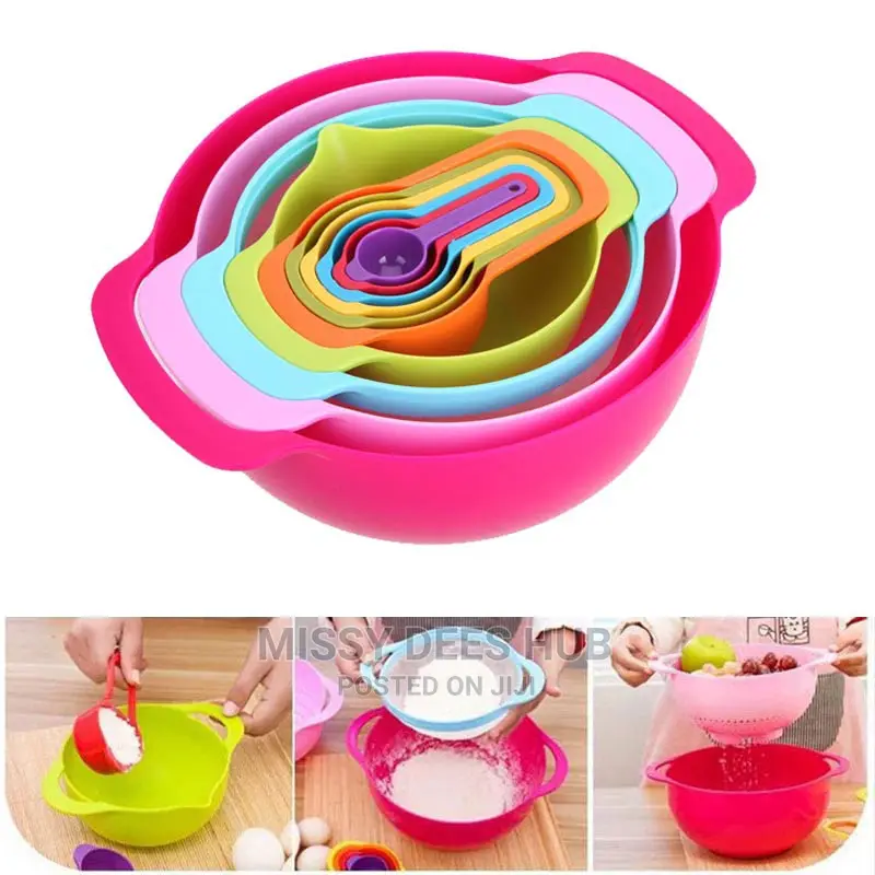 10pcs Multicolor Mixing Bowls Set