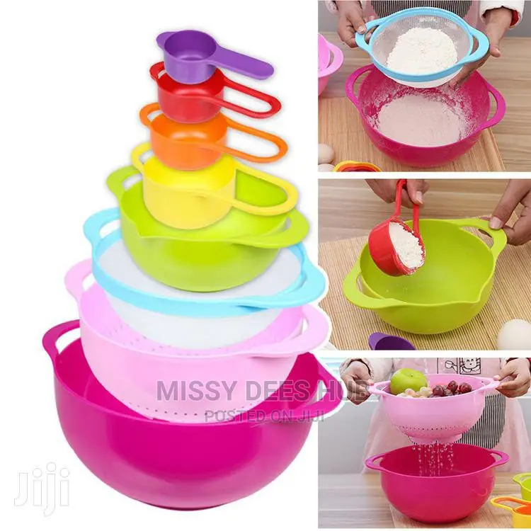 10pcs Multicolor Mixing Bowls Set