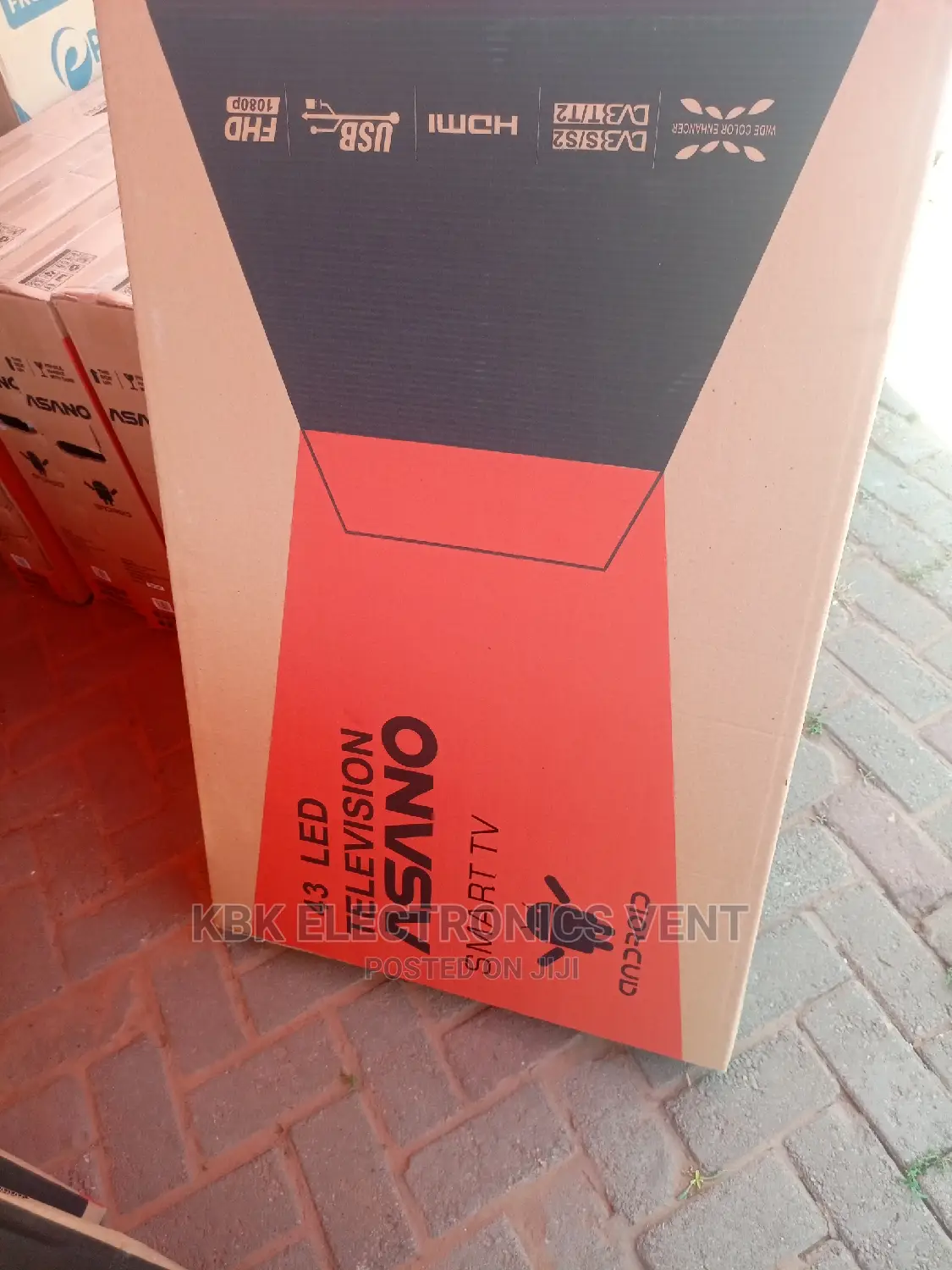 Asano 43" Flameless Smart Android Satellite Digital Led Tv