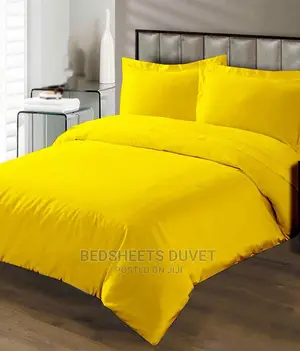 Yellow Fitted Bedsheet Set