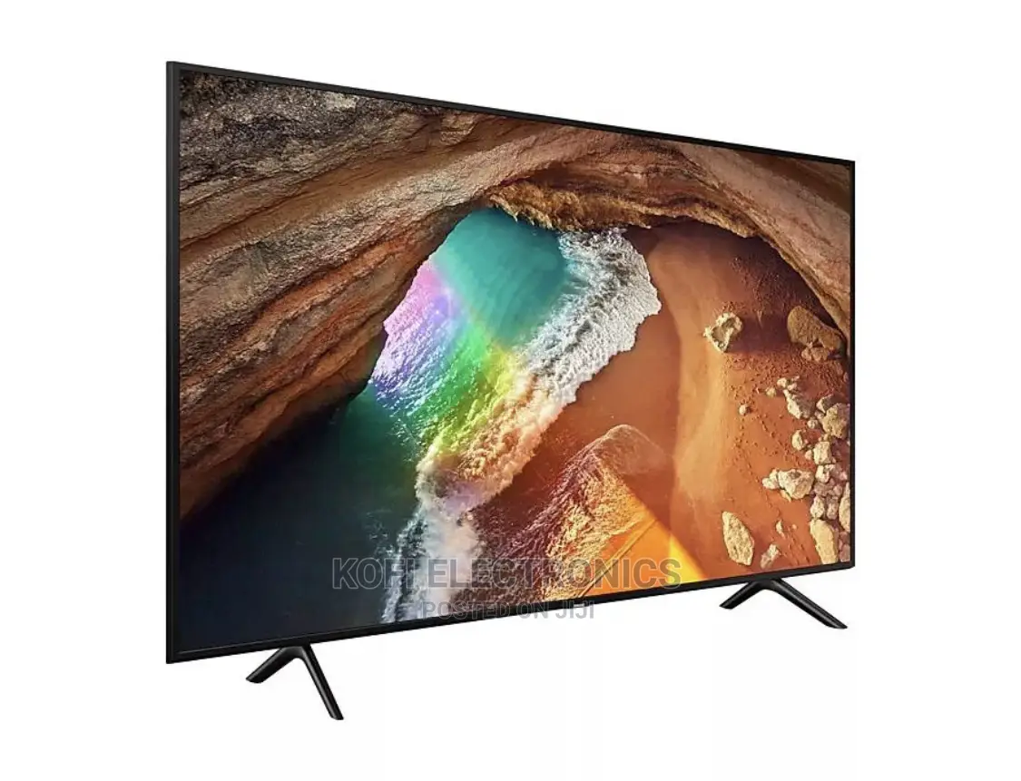 Large Black Samsung 75tu8072 Smart Led Tv, Ultra Hd , Hdr,